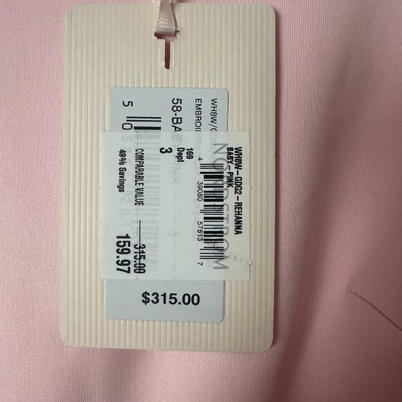 New Ted Baker London Rehanna Embroidered Cap Sleeve Skater Dress pink Size 8 - Picture 6 of 9